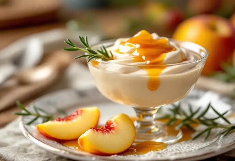 Cette mousse pêche-caramel romarin va vous surprendre (et vous régaler).jpg