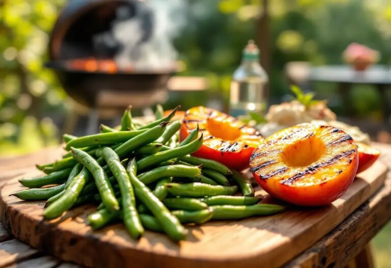 Surprenant : haricots verts + pêches grillées : le duo inattendu qui cartonne au barbecue.jpg