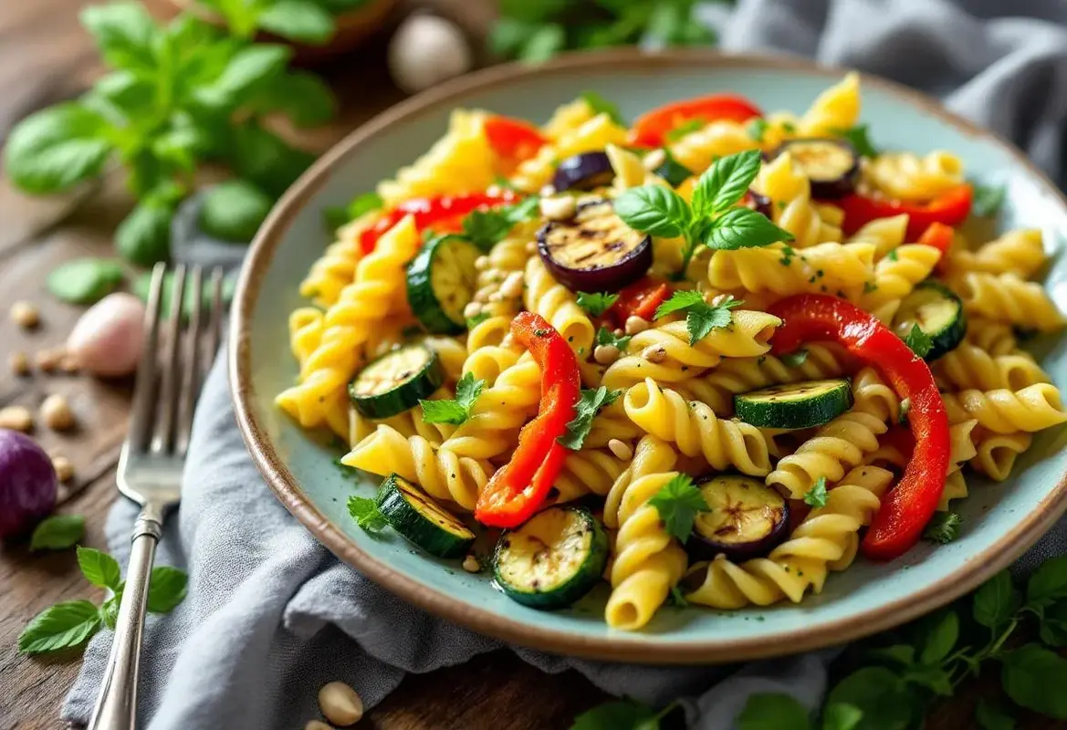 Je recycle mes fanes en pesto : ces pâtes froides aux légumes grillés sont bluffantes.jpg