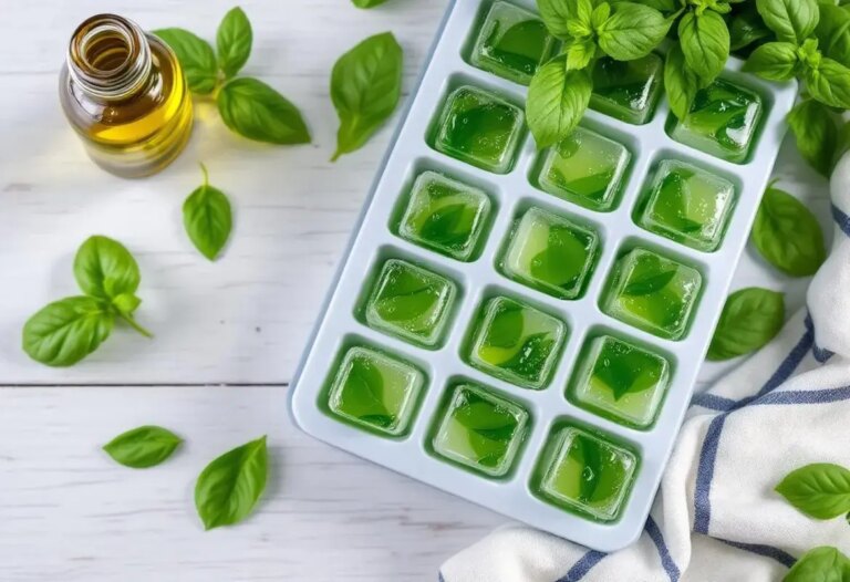 Trop de basilic ? Je le transforme en glaçons magiques pour mes plats.jpg