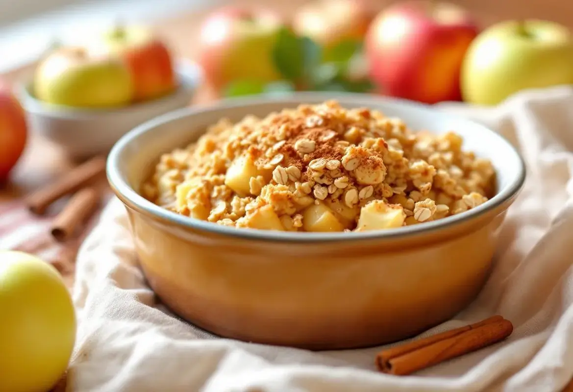 Un crumble aux pommes sans beurre pour une version plus légère.jpg